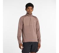 New Balance - Maglietta a maniche lunghe calda e traspirante - Athletics Heat Grid 1/2 Zip Green per Uomo in Pelle - Taglia M - Verde