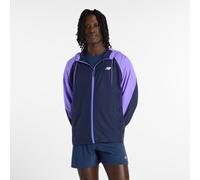 New Balance Uomo Athletics Light Packable Jkt in Blu/Viola, Politessuto, Taglia S
