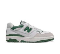 New Balance Uomo BB550 in Bianca/Verde, Pelle, Taglia 40.5