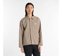 New Balance Uomo Coaches Twill Jacket in Marrone, Twill di Cotone, Taglia S