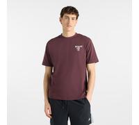 New Balance Uomo Grab a Bite London T-Shirt in Marrone, Cotone, Taglia 2XL