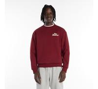 New Balance Uomo LNY Crew Sweat in Rosso, Cotone, Taglia XS