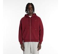 New Balance Uomo LNY Full Zip Hoodie in Rosso, Cotone, Taglia S