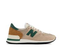 New Balance Uomo MADE in USA 990 in Marrone/Verde, Pelle, Taglia 40.5