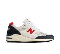 New Balance Uomo MADE in USA 990v2 in Blu/Bianca, Pelle, Taglia 45