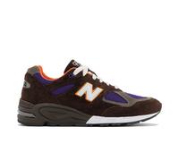 New Balance Uomo Made in USA 990v2 in Marrone/Grigio, Pelle, Taglia 38.5