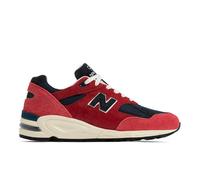 New Balance Uomo MADE in USA 990v2 in Rossa/Blu, Pelle, Taglia 44