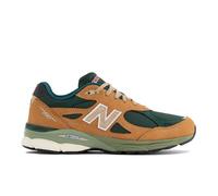 New Balance Uomo Made in USA 990v3 in Marrone/Verde, Pelle, Taglia 45.5