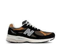 New Balance Uomo MADE in USA 990v3 in Nero/Marrone, Pelle, Taglia 37.5