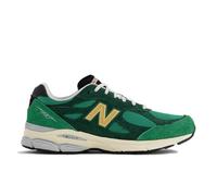 New Balance Uomo MADE in USA 990v3 in Verde/Giallo, Pelle, Taglia 42