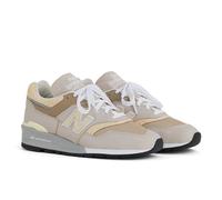 New Balance Uomo Made in USA 997 in Grigio/Marrone, Pelle Scamosciata/Rete, Taglia 40.5