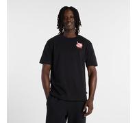 New Balance Uomo Ramen T-Shirt in Nero, Cotone, Taglia M