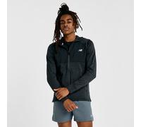 New Balance Uomo Heat Grid Hooded Full Zip in Nero, Poly Knit, Taglia M