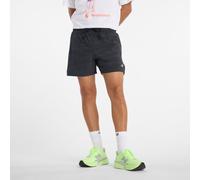 New Balance Uomo RC Reflective Short 5" in Nero, Politessuto, Taglia M