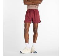 New Balance - Short traforati traspiranti - RC Short 5" MonaRCh Burgundy per Uomo - Taglia S - rosso