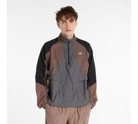 New Balance Uomo Run Water Resistant Jacket in Marrone, Politessuto, Taglia 2XL
