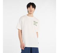New Balance Uomo Runners Arent Normal T-Shirt in Bianco, Cotone, Taglia XL