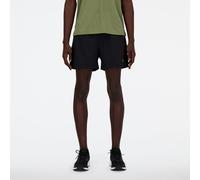 New Balance Uomo Sport Essential Short 5" Lined in Nero/Grigio, Politessuto, Taglia L
