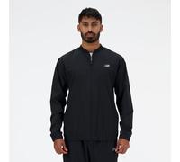 New Balance Uomo Stretch Bomber Jacket in Nero, Politessuto, Taglia XL