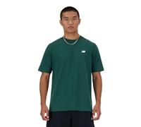 New Balance Uomo T-Shirt Sport Essentials In Cotone, Verde Nightwatch, S, Manica Corta, Casual Sportivo