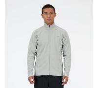 New Balance Uomo Tech Knit Full Zip in Grigio, Maglia di Poliestere, Taglia L