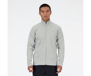 New Balance Uomo Tech Knit Full Zip in Grigio, Maglia di Poliestere, Taglia L