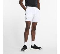 New Balance Uomo Tournament Short in Bianca, Politessuto, Taglia S
