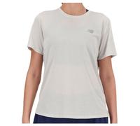 T-shirt New Balance Athletics manica corta grigio chiaro donna - S