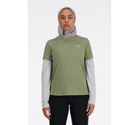 New Balance Wt41253dho Athletics T-shirt Dark Olive Taglia: L | Outlet | Donna | Verde
