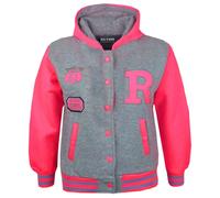 New Bambine Ragazzi Baseball con Cappuccio Giacca R Moda Fox 61 Misura 7-13YEAR