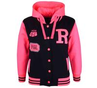 New Bambine Ragazzi Baseball con Cappuccio Giacca R Moda Fox 61 Misura 7-13YEAR