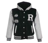 New Bambine Ragazzi Baseball con Cappuccio Giacca R Moda Fox 61 Misura 7-13YEAR