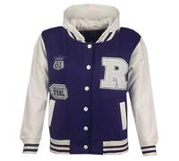 New Bambine Ragazzi Baseball con Cappuccio Giacca R Moda Fox 61 Misura 7-13YEAR