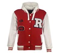 A2Z 4 Kids® Giacca con cappuccio per bambine R Fashion NYC FOX baseball Varsity con cappuccio, età 2 - 13 anni Red 42