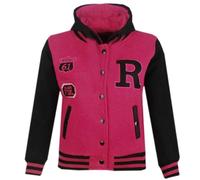 New Bambine Ragazzi Baseball con Cappuccio Giacca R Moda Fox 61 Misura 7-13YEAR