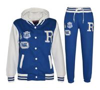 New Bambine Ragazzi Baseball Tuta con Cappuccio Giacca Fondo Set Taglia