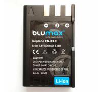 NEW Batteria BLUMAX per Nikon EN-EL9 EN-EL9A EN-EL9E DSLR-D40 DSLR-D40A 1100mAH