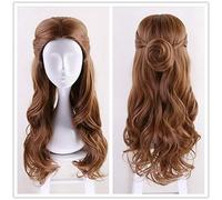 New Beauty and the Beast Princess Belle Wig Women Parrucca ondulata lunga Cosplay Emma Waston Version Halloween Role Play Hair
