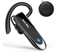 New bee Auricolare Bluetooth V5.0 a mano libera auricolare Bluetooth con tecnologia di cattura vocale chiara Kit auricolare Bluetooth invisibile per iPhone Samsung Huawei Sony ecc (nero)
