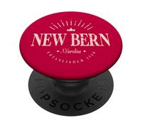 New Bern Carolina del Nord Modern - New Bern NC PopSockets PopGrip Adesivo