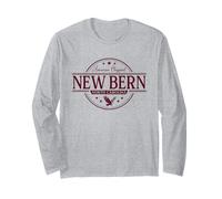 New Bern Carolina del Nord - New Bern NC Label Maglia a Manica