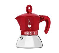 New BIALETTI Moka Exclusive Induction 2 e 4 Tazze Rossa