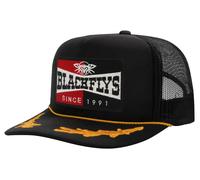 NEW Black Flys FLY SPARK Patch Trucker Snapback CAPTAIN BLACK Cappello