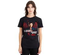 new boundary designs, inc. Dexter Good Bad Ladies T Shirt, Nero, S Donna