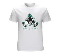 New Boy with uke Cool Logo T-Shirt Men T-Shirt WhiteM