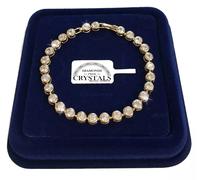 Girandole Cerchio Orecchini pl. Oro Bianco 18K con Cristalli Zirconi