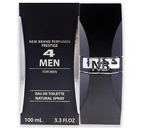 New Brand 4 Men Cologne by New Brand Eau De Toilette Spray 3.4 Oz. by New Brand