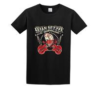 New Brian Setzer & The Nashvillains Rock Music O-Neck 100% Cotton Short Sleeve Unisex T-Shirt S