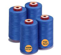 New brothread - 28 Opzioni - 4 Grandi Bobina di 5000M per tutti gli usi Filo da Cucito in Poliestere 40S/2 (Tex27) per Cucito, Quilting, Patchwork, Serger e Overlock - Patriot Blue