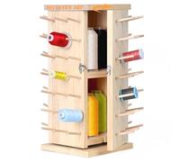 New brothread 93 Bobine (DIY) 360° Completamente Rotazione Portafilo in Legno/Organizer portafilo con scomparti interni per Cucito, Quilting, Ricamo, Treccia Capelli e Gioielli